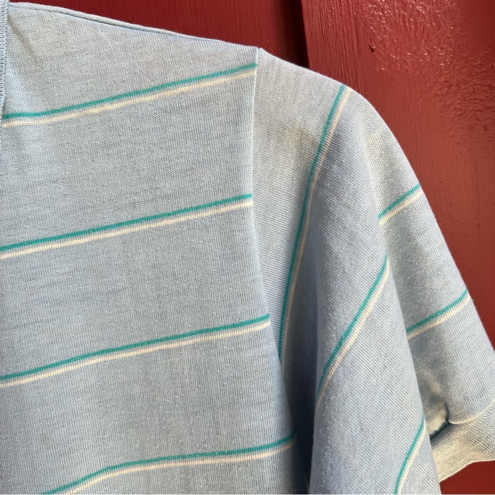 Le Tigre Vintage Very Old Striped Polo Shirt - Picture 11 of 12